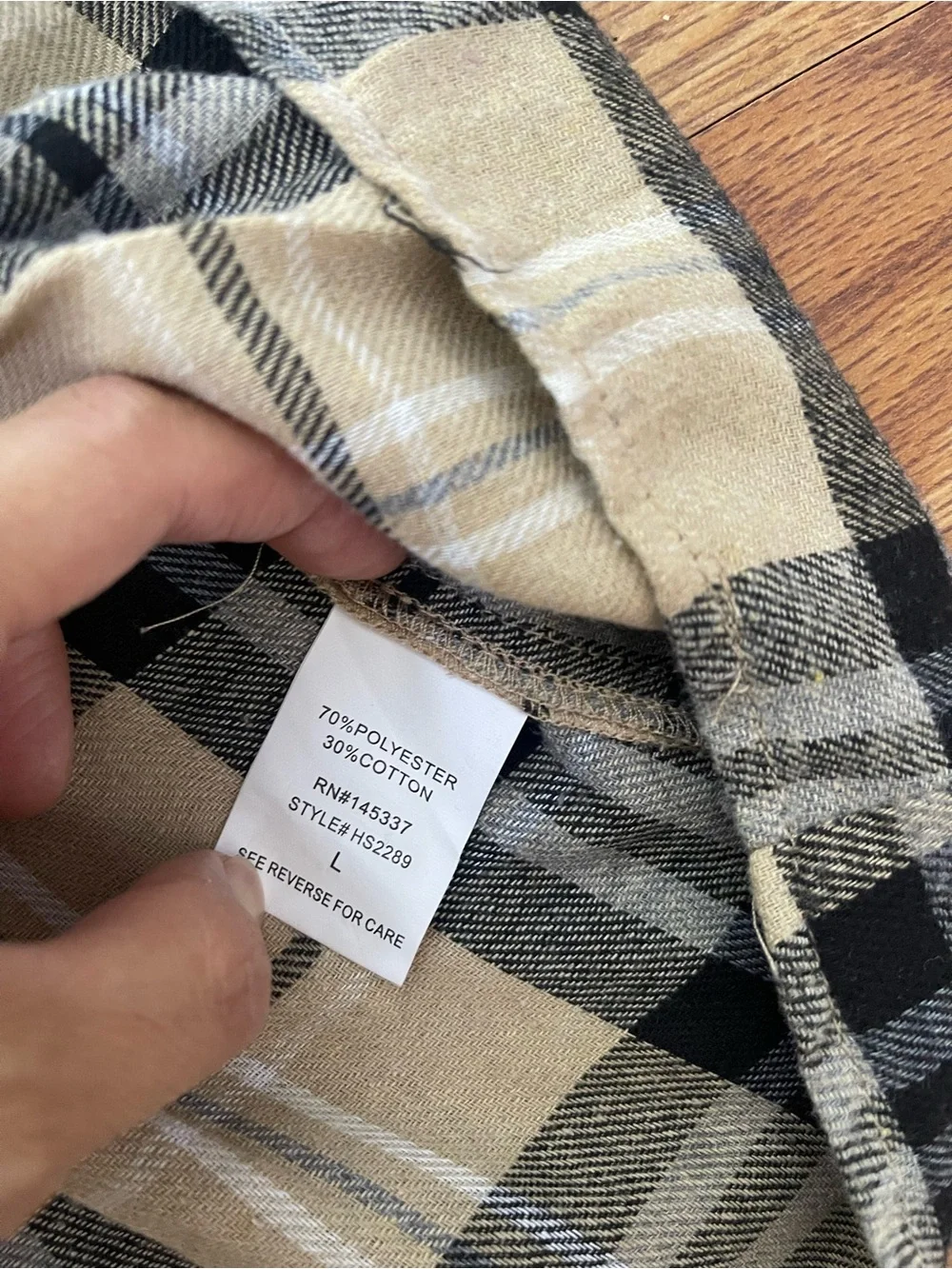 Hesperus cream and black plaid pleated mini skirt size L